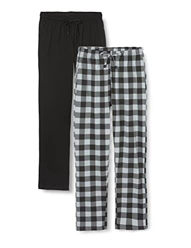 FM London (2er-Pack) Pyjama für Herren - Leichte Herren-Pyjamahose, Loungewear und Nachtwäsche - Reich an Baumwolle, bequeme Passform Herren-PJs von FM London