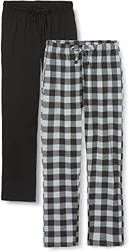 FM London (2er-Pack) Pyjama für Herren - Leichte Herren-Pyjamahose, Loungewear und Nachtwäsche - Reich an Baumwolle, bequeme Passform Herren-PJs von FM London