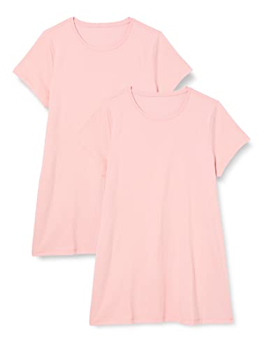 FM London (2er-Pack) T-Shirt-Kleid für Damen | Weiche T-Shirt-Kleider Damen aus 100% Baumwolle | Leichte Sommerkleider für Frauen UK von FM London