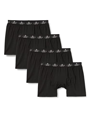 FM London (4er-Pack) Sport Boxershorts Herren | Mesh-Baumwolle Herrenunterwäsche für Leistung | Sport Herren Boxershorts Multipack | Herren Sportunterwäsche | von FM London