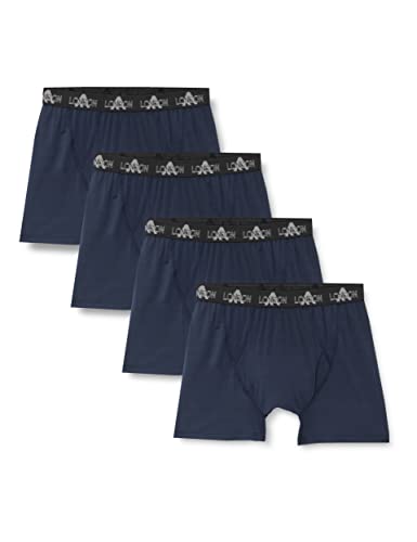 FM London (4er-Pack) Sport Boxershorts Herren | Mesh-Baumwolle Herrenunterwäsche für Leistung | Sport Herren Boxershorts Multipack | Herren Sportunterwäsche | von FM London