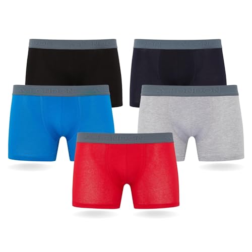 FM London Herren (5er-pack) Herren-boxershorts Boxer Shorts, Mehrfarbig (Sortiert), XL EU von FM London