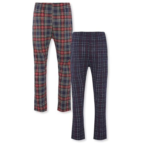 FM London 2er-Pack Pyjama für Herren - Leichte Herren-Pyjamahose, Loungewear und Nachtwäsche von FM London