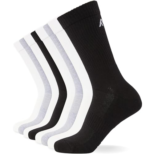 FM London 8er-Pack gepolsterte Unisex-Sportsocken - Comfort Fit Damen und Herren Sportsocken mit verstärkter Ferse und Zehen von FM London