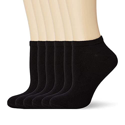 FM London (6er-Pack) Bambus-Trainersocken für Damen | Superweiche Bambussocken, die Ihre Füße kühl halten, mit isolierenden Eigenschaften | Gemusterte und einfarbige Damen-Knöchelsocken von FM London