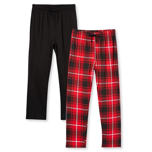 FM London (2er-Pack) Pyjama für Herren - Leichte Herren-Pyjamahose, Loungewear und Nachtwäsche - Reich an Baumwolle, bequeme Passform Herren-PJs von FM London