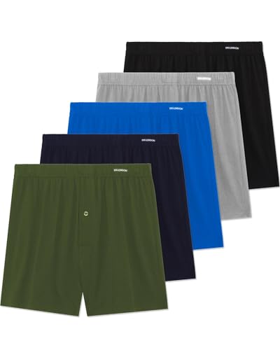FM London Herren 5er-Pack Boxershorts Weit Boxers, Dunkel Sortiert, M EU von FM London