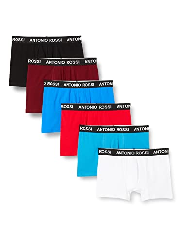 ANTONIO ROSSI (3/6er-Pack) Boxershorts Herren - Unterhosen Männer Multipack mit Elastischem Bund - Baumwollreich, Bequeme Herrenunterwäsche, Klassisch Hell (6er-Pack), M von ANTONIO ROSSI