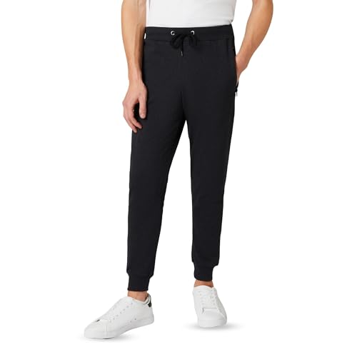 FM London, Slim Fit, Jogginghose für Herren, mit Reißverschlusstaschen, ideal für Alltag und Sport, bequem, weich. von FM London