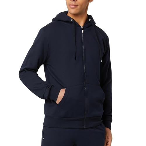 FM London Hoodie mit Reißverschluss für Herren - Kapuzenpullover mit Reißverschluss Ideal für Freizeit und Sportbekleidung - Herren-Hoodies mit Fleecefutter und Geruchsschutztechnologie von FM London