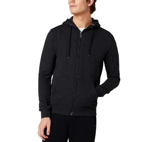 FM London Hyfresh Zipped Herren, Grau-schwarz, S von FM London