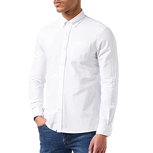 FM London Herren Mens Shirt Hemd, weiß, L von FM London