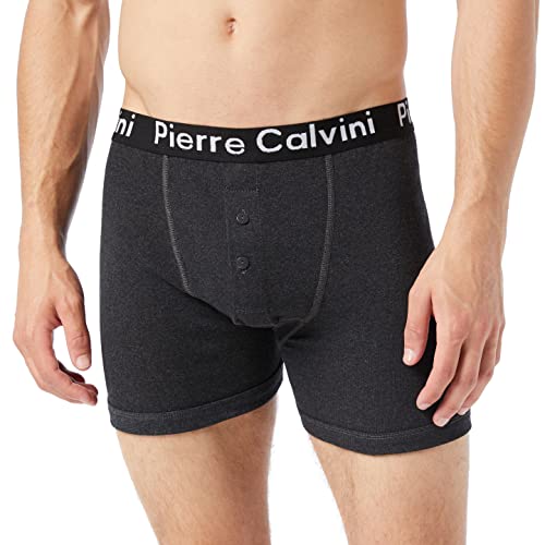 Pierre Calvini (6/12-Pack) Herren Boxershorts Mit Elastischem Bund | Button-Fly im Stretch-Fit-Design | Multipack von Pierre Calvini