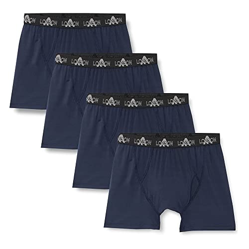 FM London Herren Sports Mesh Boxershorts, 4er-Pack, Navy, XL von FM London