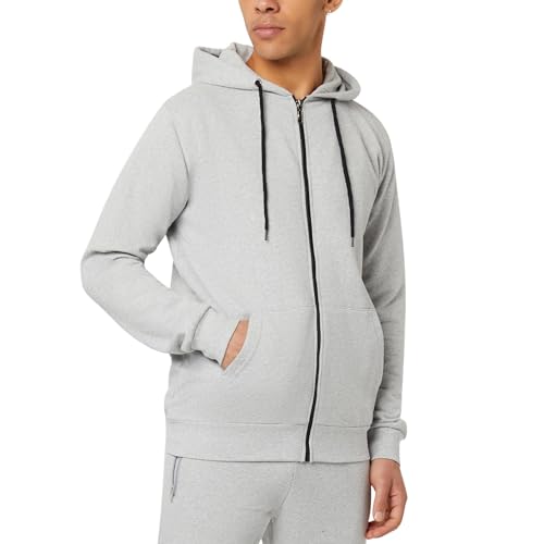 FM London Hoodie mit Reißverschluss für Herren - Kapuzenpullover mit Reißverschluss Ideal für Freizeit und Sportbekleidung - Herren-Hoodies mit Fleecefutter und Geruchsschutztechnologie von FM London