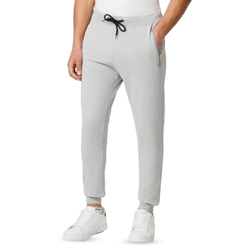 FM London, Slim Fit, Jogginghose für Herren, mit Reißverschlusstaschen, ideal für Alltag und Sport, HyFresh-Technologie, bequem, weich. von FM London