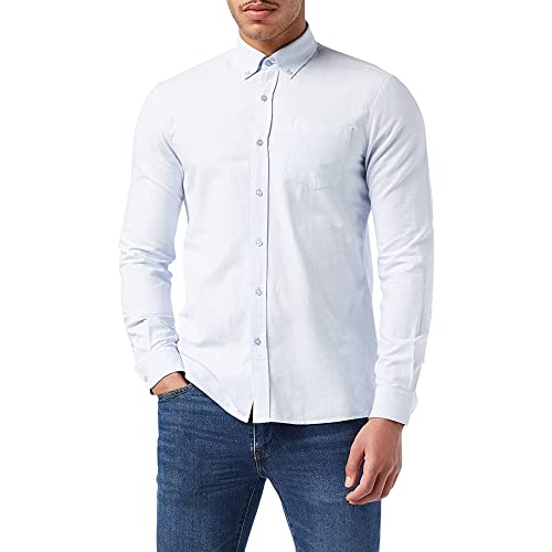 FM London Herren Mens Shirt Hemd, hellblau, L von FM London