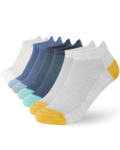 FM London Herren 8er-Pack Bambus Sneaker Socken Herren - Superweich, atmungsaktiv und geruchsabweisend mit schützender Fersenlasche FMLOT, Mehrfarbig, 39-42 EU FM London Herren 8er-Pack Bambus Sneaker Socken Herren - Superweich, atmungsaktiv und geruchsabweisend mit schützender Fersenlasche FMLOT, Mehrfarbig, 39-42 EU von FM London