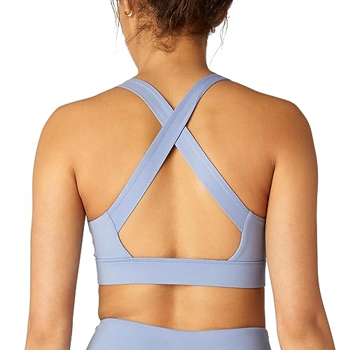 FM London Sport-BH mit Riemen für Damen , Nahtloser, stoßdämpfender Sport-BH für Fitness und Yoga , Gepolsterter Sport-BH, der fest, aber sanft auf der Haut sitzt , Atmungsaktiver von FM London