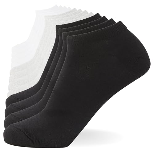 FM London Unisex Plain Trainer Socks Trainersocken (Pack of 12) von FM London