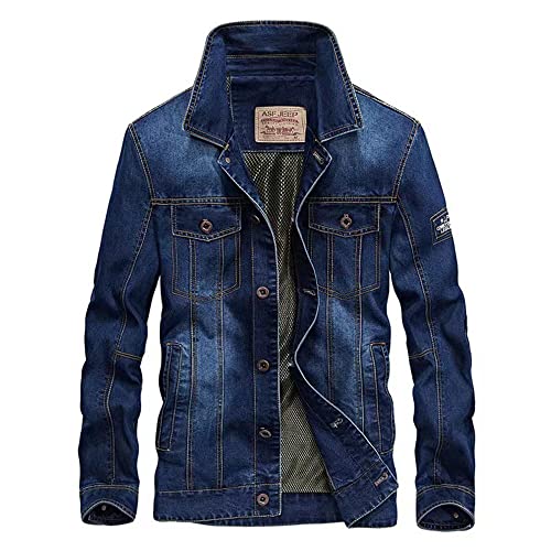 FM2018XSL Herren Jungen Jacke Jeansjacke Denim atmungsaktive angenehme Übergangsjacke Freizeitjacke von FM2018XSL