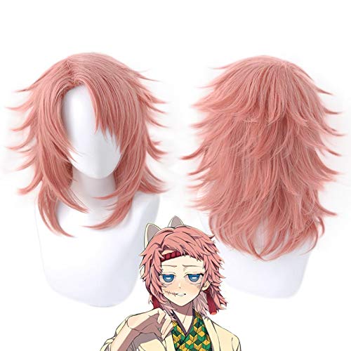 Anime Demon Slayer Kimetsu keine Yaiba Sabito Perücke Cosplay Kostüm Männer Frauen Hitzebeständige synthetische Haarperücken MZ1441 von FNBK