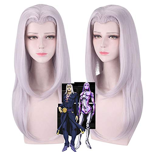 Anime JoJos bizarres Abenteuer Leone Abbacchio Cosplay Perücke Golden geflochtene hitzebeständige synthetische Haarperücken + Perückenkappe PL-538 von FNBK