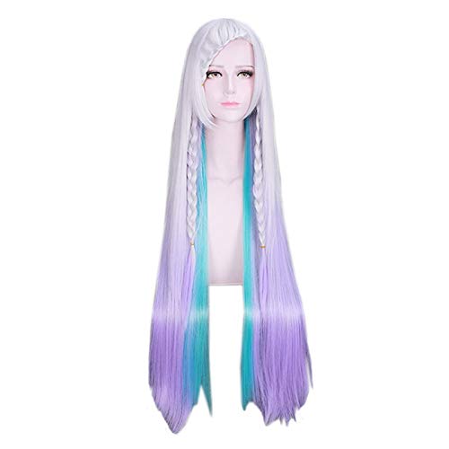 Anime Schwert Kunst Online Ordnungsskala YUNA Perücke Cosplay Kostüm Lang Gerade Flechten 100cm Synthetik Haar Perücken Für Frauen PL-453 von FNBK