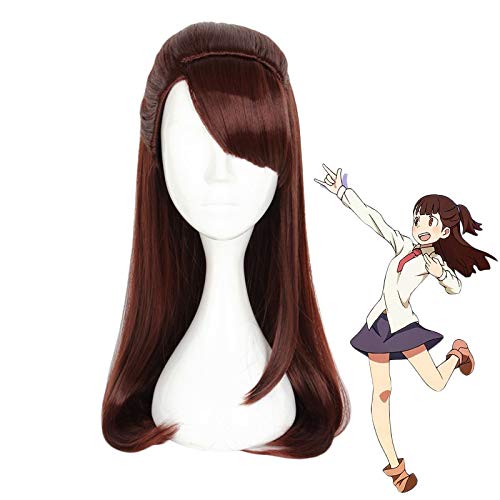 Anime kleine Hexe Academia Kagari Atsuko Perücke Cosplay Kostüm Akko Frauen langes synthetisches Haar Halloween Party Perücken Perücke-653B von FNBK
