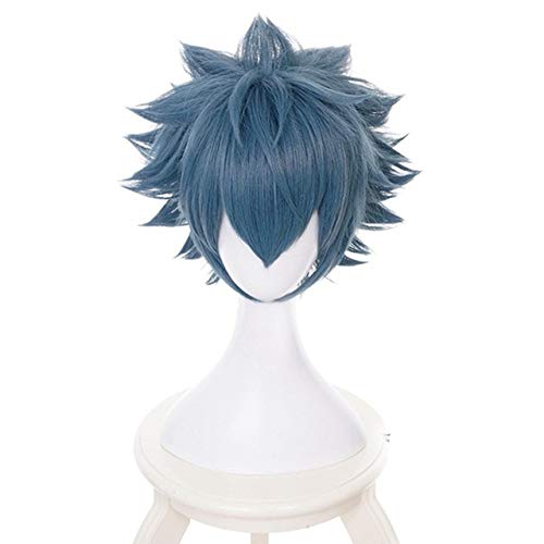 Aotu World Ray Mix Grau Blau Short Man Perücke Cosplay Anime Styled Synthetic Hair Halloween Kostüm Game Play Perücken KUQX1938 A. von FNBK