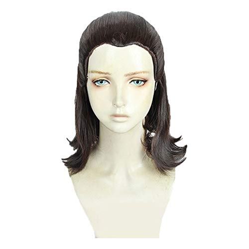Arya Stark Game of Thrones Cosplay Perücken ein Lied aus Eis und Feuer Schwarz Wellenförmige hitzebeständige synthetische Haarperücke + kostenlose Perückenkappe One Size Arya Stark von FNBK
