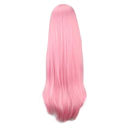 Biamoxer Ram Rem Perücken Re: Leben in einer anderen Welt als Null Cosplay Perücke Pink Blau 80 cm langes glattes Kunsthaar für Erwachsene PL-6901 von FNBK