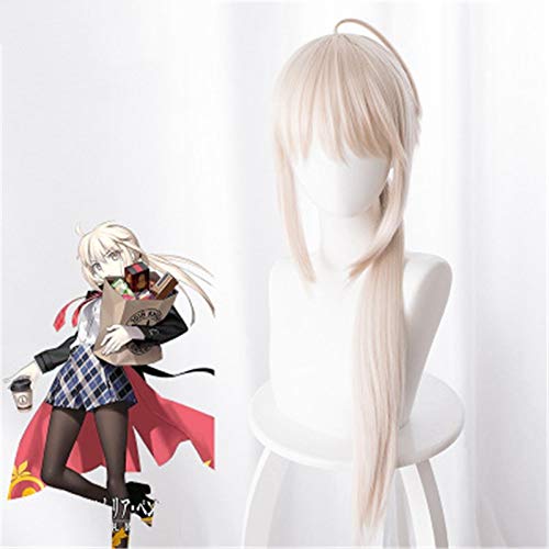 Fate/Grand Orde Fgo Perücken Jeanne D Arc Alter Jeanne d'Arc Silber Pink Hitzebeständige Fasersynthese Haar Cosplay Kostüm Perücke KUZ235 von FNBK