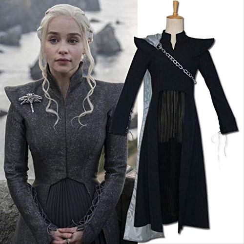 Game of Thrones Staffel 7 Daenerys Targaryen Cosplay Kostüm Drache der Mutter Perücken M Schwarz von FNBK