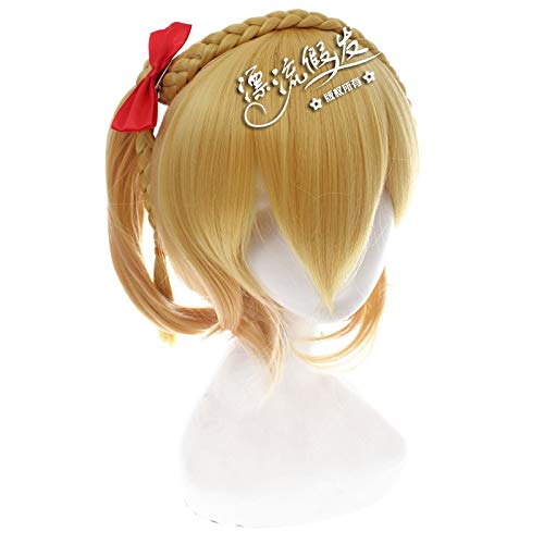 Kagerou Projekt Momo Kisaragi Cosplay Perücke Hochtemperatur Faser Synthetisches Haar Blond und schwarz Halloween Kostüme Perücken + Perückenkappe PL-325 von FNBK