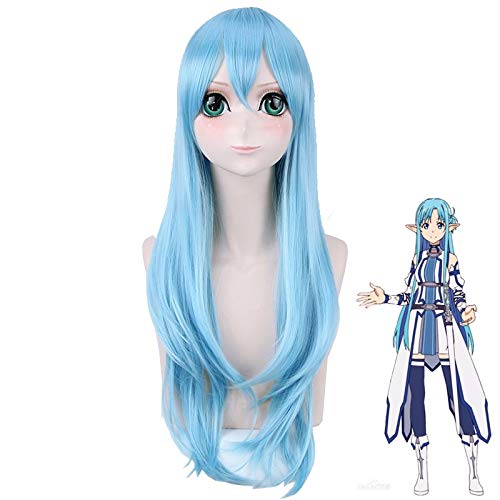 Schwertkunst Online Yuuki Asuna Yuki Asuna Perücke Geflochtene blau gestylte synthetische Haare Cosplay Perücke + Perücke Kappe PL-448 von FNBK
