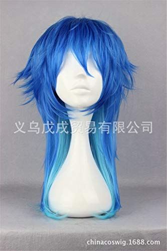 Spiel Dramatischer Mord Seragaki Aoba Cosplay Perücke Blau Ombre Synthetisch Langes Glattes Haar Party Karneval Rollenspiel Perücken Perücke-271C von FNBK