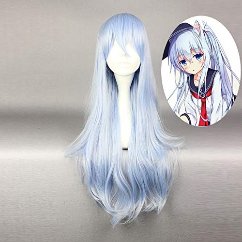 Spiel Kantai Collection Hibiki Perücke Cosplay Kostüm Kan Colle Kai Frauen Lange hitzebeständige synthetische Haarperücken Perücke-577F von FNBK