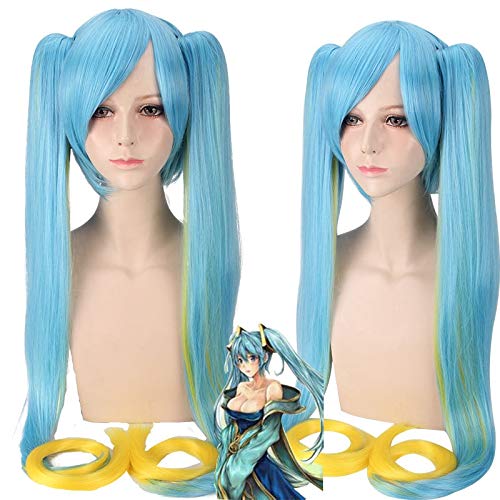 Spiel LOL Sona Buvelle Maven der Saiten Ombre Cosplay Perücke Kostüm Synthetisches Haar Perücken Requisiten PL-649 von FNBK