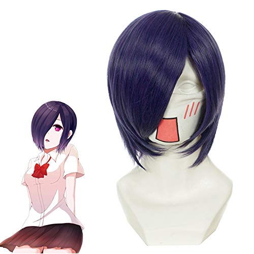 Tokyo Ghoul Touka Kirishima Perücke Cosplay Kostüm Kirishima Toka Frauen Kurzes Kunsthaar Peruca Anime Halloween Perücken + Perückenkappe KUZZ0618 von FNBK