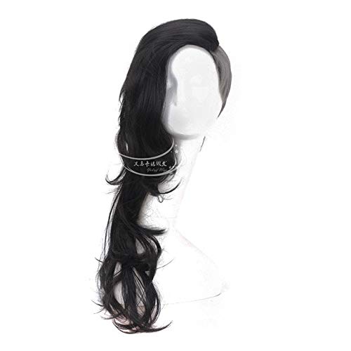 Tokyo Ghoul Weiblich COS Perückenmaskenhersteller Uta Perücke Lang Schwarz Und Silber Grau Anime Cosplay Perücken + Perückenkappe PL-3682 von FNBK