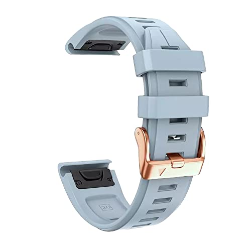 FNDWJ 20 mm Smartwatch-Armband für Garmin Fenix 7S/5S Plus/6S/6S Pro, Schnellverschluss-Armband, Silikon-Armband, Roségold, For Garmin Fenix 7S, Achat von FNDWJ