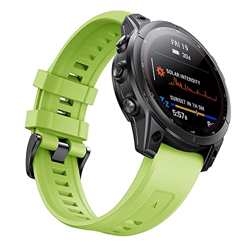 FNDWJ 22 x 26 mm offizielle Schnalle Smartwatch-Armbänder für Garmin Fenix 7 7X 7S 6X 5X 5 Plus 3HR 935 945 Schnellverschluss-Armband aus Silikon, 22mm Fenix EPIX, Achat von FNDWJ