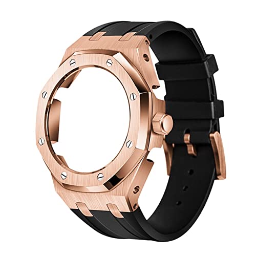 FNDWJ 5. Generation Uhrenlünette, Fluorkautschuk-Armband, Nachrüstsatz für Herren für GA-2100/GA-2110 Mod, Einheitsgröße, Achat von FNDWJ
