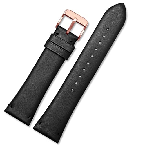 FNDWJ Armband aus Rindsleder für Armani AR1982/AR60003/AR60004/AR60005, klassisches Rindslederarmband, 22 mm, schwarzbraunes und dunkelbraunes Armband, Dornschließe, 22 mm, Achat von FNDWJ