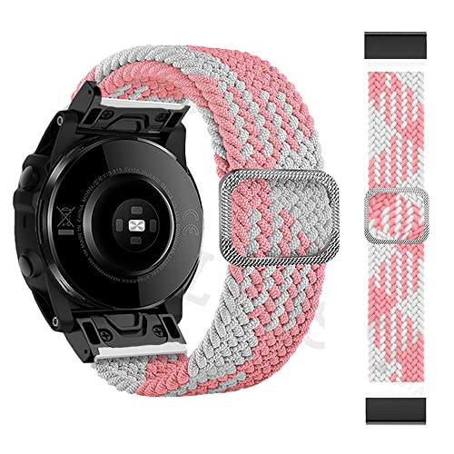 FNDWJ Correa Smartwatch-Armband aus geflochtenem Stretch-Nylon für Garmin Fenix 7, 7X, 6, 6X, Pro, 5, 5X, Plus, 3, 3HR, D2, Epix 22, 26 mm, 26mm Fenix 6X 6XPro, Achat von FNDWJ