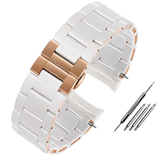 FNDWJ Silikon-Gummi-Uhrenarmband für AR5890, AR5889, AR5858, AR5920, AR5868, AR8023, Herren, 23 mm, Damen, 20 mm, Stahl in Gummi, 23 mm, Achat von FNDWJ