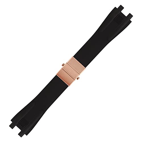 FNDWJ Silikon-Gummi-Uhrenarmband für Ulysse Nardin, Outdoor-Sport, wasserdichtes Armband, Ersatzarmband, Uhrenzubehörteile, 26 mm, Achat von FNDWJ