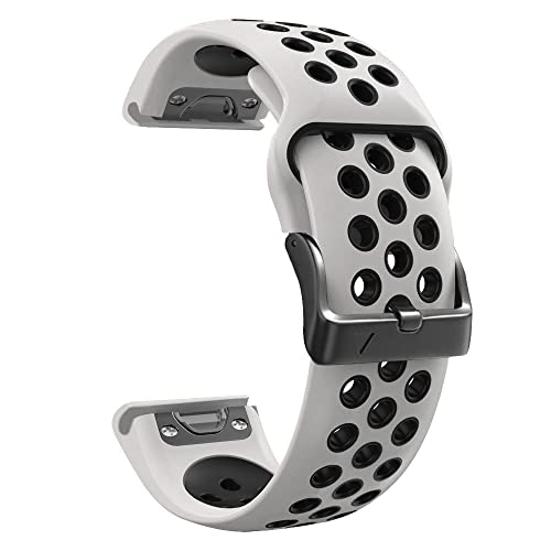 FNDWJ Silikon-Uhrenarmbänder mit Schnellentriegelung für Garmin Fenix 6, 6X, Pro, 5X, 5 Plus, 3HR, Fenix 7X, 7, Epix, Smartwatch-Armband, Gürtel 22, 26 mm, 22mm Width, Achat von FNDWJ