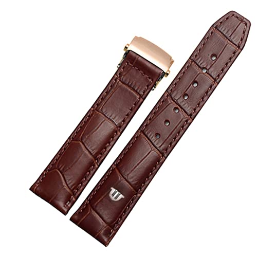 FNDWJ Uhrenarmband aus echtem Leder, 20 mm, 22 mm, für Maurice Lacroix Armband, Faltschnalle, Freizeit, Business, Rindsleder, 20 mm, Achat von FNDWJ